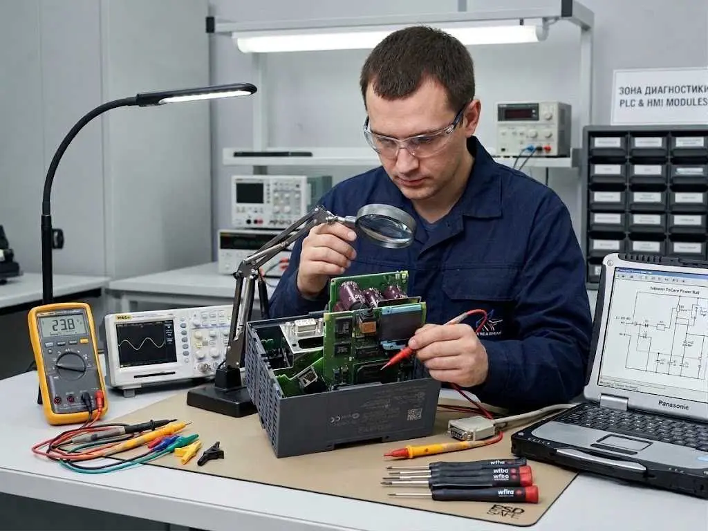 ремонт сгоревшего Siemens S7-1500